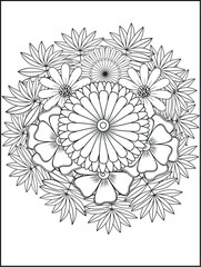 Abstract geometric shapes and lines design