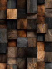 Wood, wooden abstract background, texture or wallpaper. Neural network AI generated art
