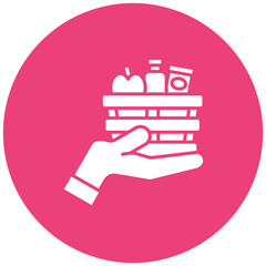 Naklejka premium Food delivery Icon