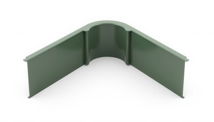 Green corner plastic connector for pipe or tubing assembly  