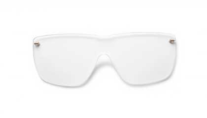 Transparent sunglasses on white background  