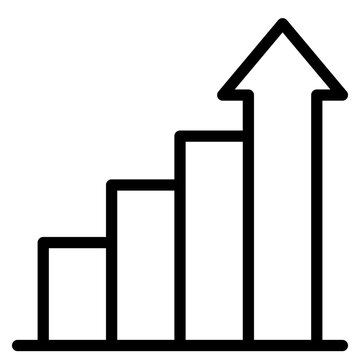 Growth icon in vector illustration