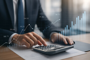 Financial Analysis and Business Growth with Calculator and Graphs