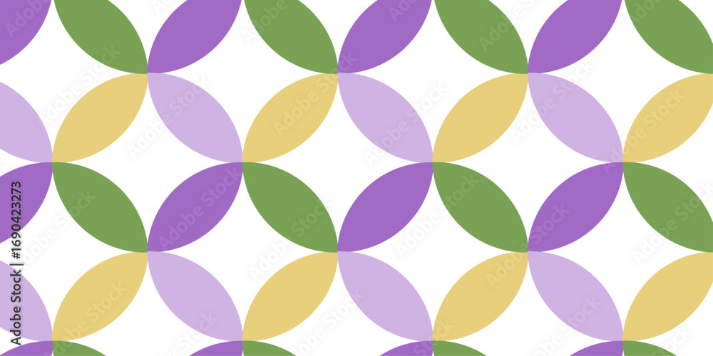 Aufkleber vector seamless pattern with abstract lines and flower design. abstract geometric fabric circle flor