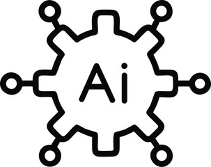 AI integration icon design