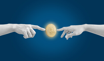 Crypto currency, digital currency, Bitcoin investment concepts