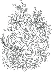 Abstract geometric composition with bold colors