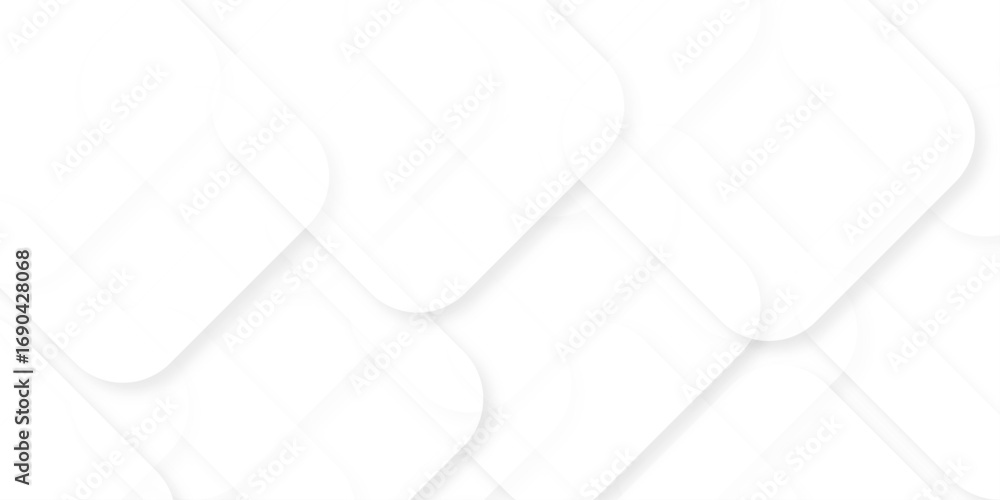 Aufkleber modern abstract white background design with layers of textured white transparent material in triang