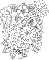 Abstract geometric composition with bold colors and text elements