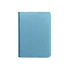 Light Blue Leather Notebook Mockup - Blank Cover for Design Presentation