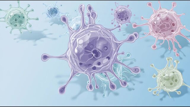 Colorful 3D Representations of Viral Structures in a Laboratory Setting