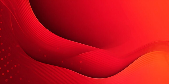 Red showing flowing red waves with subtle dots orange gradient. High resolution image suitable for commercial use. - Powered by Adobe