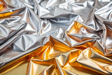 silver texture background with metalic  foil smooth finishing