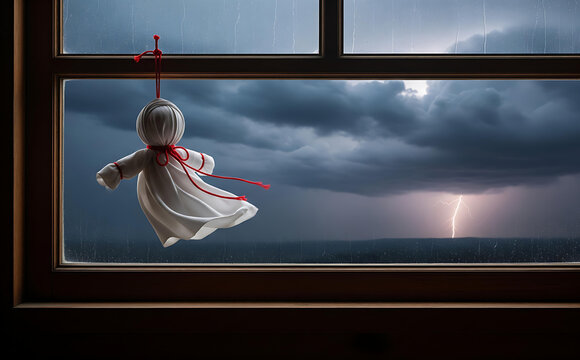 Cute Teru Teru Bozu handmade doll for rainy season