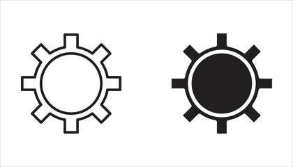 Settings   vector icon set. Gear symbol. Vector gear tool or button for web application,technology, icon.