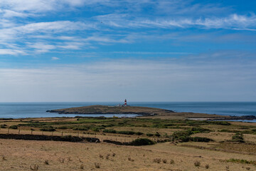 Fototapeta premium Views around bardsey Island off the Llyn Peninsula North Wales 