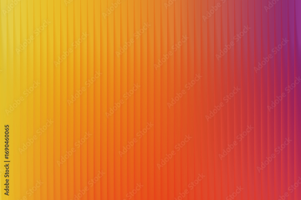 Poster warm abstract background featuring a vertical ribbed texture transitioning from bright yellow to fie