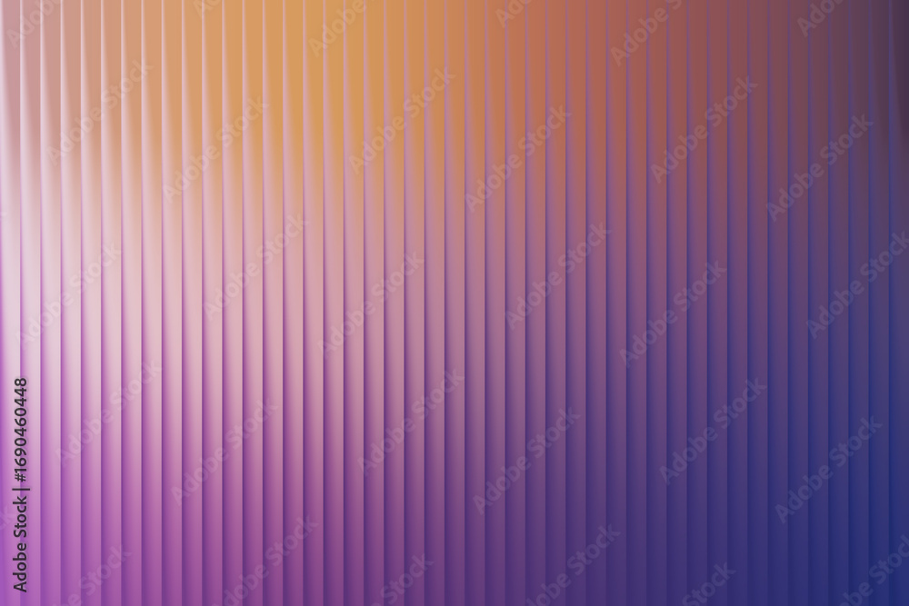 Poster abstract background with vertical ribbed texture and a gradient of warm orange to soft purple hues, 