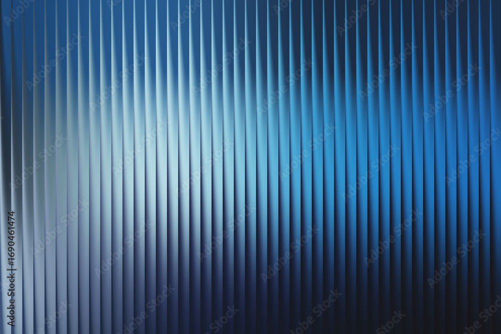Aufkleber cool blue abstract background with vertical ribbed texture and subtle light play, evoking a sense of