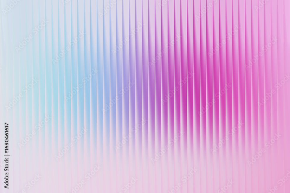 Poster abstract background with vertical lines in pink and blue gradient colors, soft focus and bokeh effec