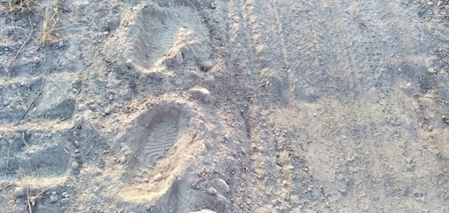 footprint in the sand