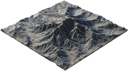 Detailed 3D Render of a Glittery Grey Rock Surface Texture