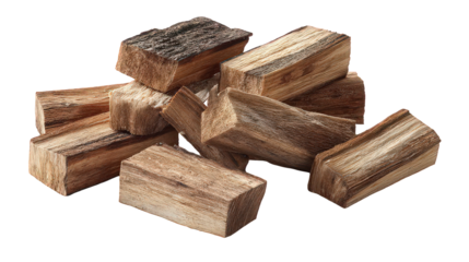 Brown Layered Food Pieces on Transparent Background