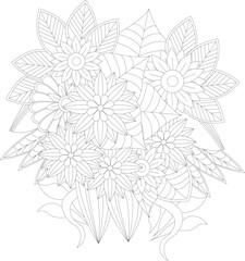 Abstract geometric shapes with bold color accents