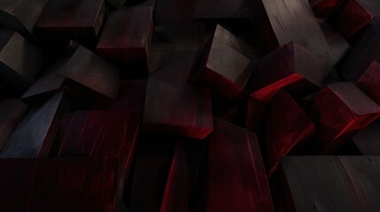 Abstract dark geometric blocks