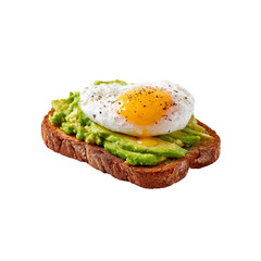 Delicious Avocado Toast with Poached Egg and Seasoning