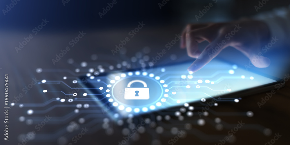 Poster cybersecurity and data protection systems for digital networks.