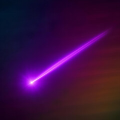 Abstract purple light streak across dark gradient
