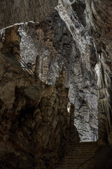 The Artá ​​Caves, overlooking a cliff and with an imposing entrance, are filled with...