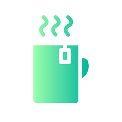 tea cup gradient icon