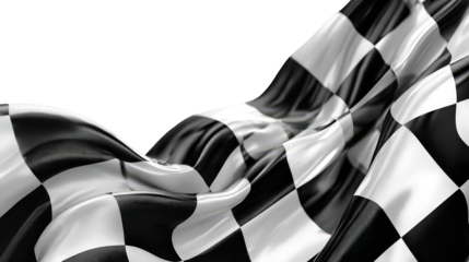 Abstract Black And White Checkered Racing Flag Background