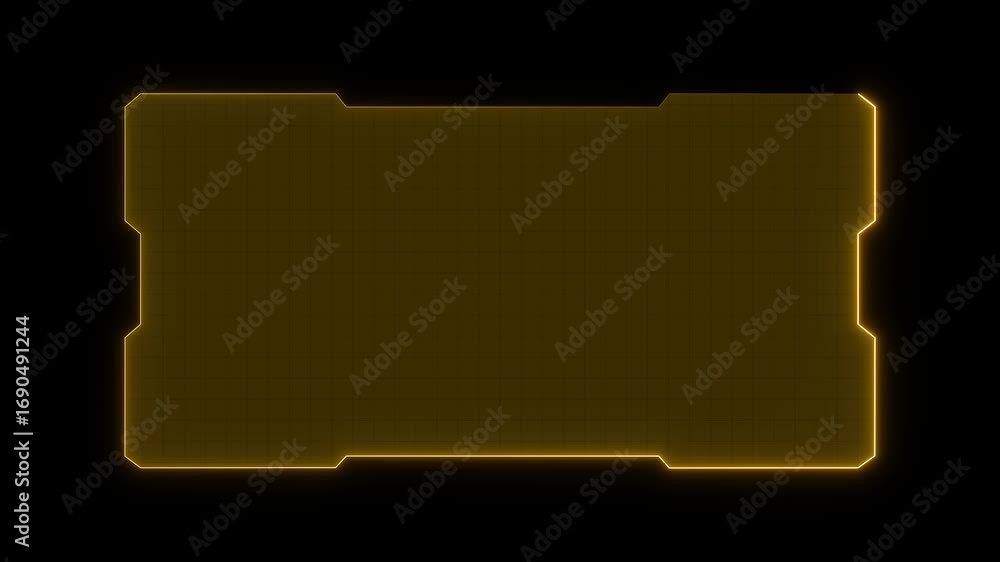 Aufkleber abstract technology hud frame background. computer interface hud motion texture. futuristic pattern 