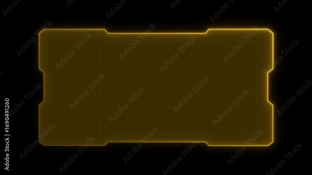 Poster abstract technology hud frame background. computer interface hud motion texture. futuristic pattern 