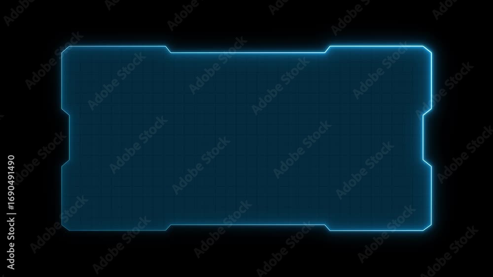 Poster abstract technology hud frame background. computer interface hud motion texture. futuristic pattern 