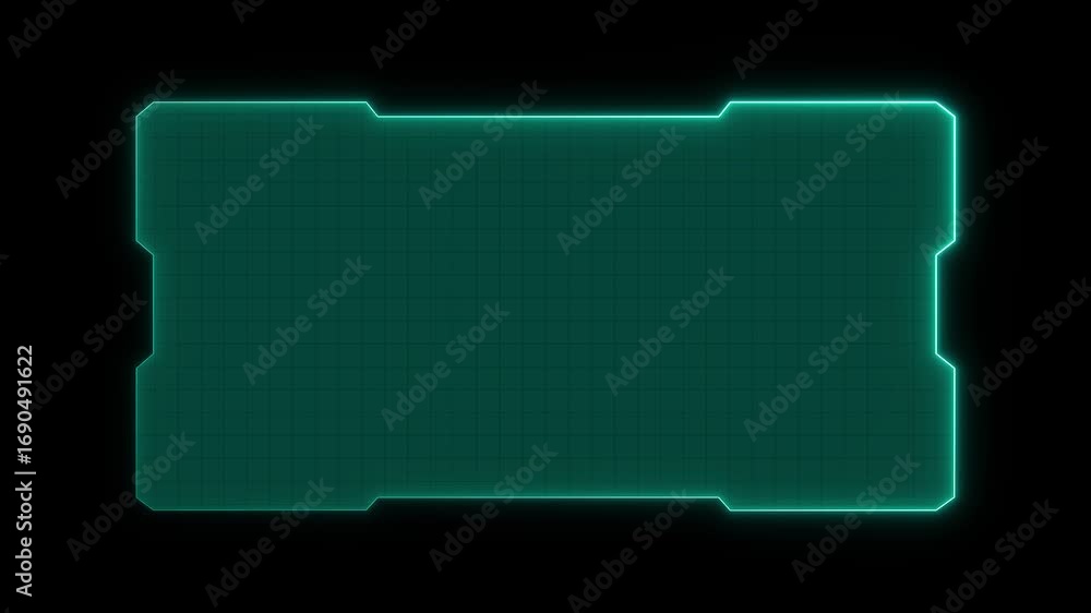 Aufkleber abstract technology hud frame background. computer interface hud motion texture. futuristic pattern 