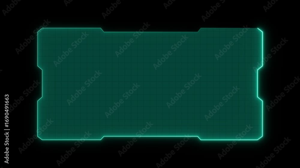 Poster abstract technology hud frame background. computer interface hud motion texture. futuristic pattern 