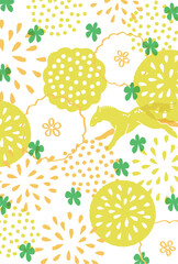 午年の年賀状テンプレート