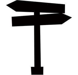 blank direction road sign on white background
