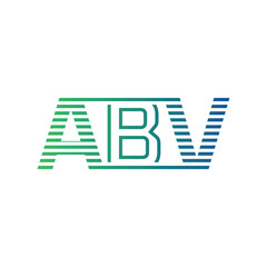 Modern ABV Logo Design. Letter ABV Minimalist, Professional, and Versatile Branding Icon for Business Identity