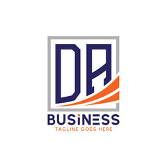 Letter DA Business Logo. Modern DA Logo for Corporate Branding. DA Growth Success Logo