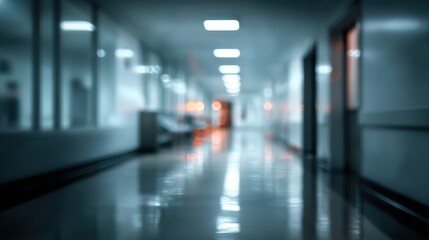 Blurred background hospital.