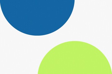 Flat minimal two-circle inspired abstract grainy textured background for poster design