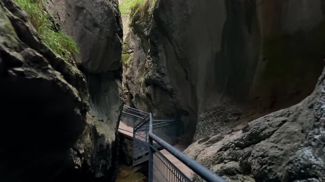 The Yecla Gorge in Santo Domingo de Silos, Burgos province, Spain. High quality 4k footage