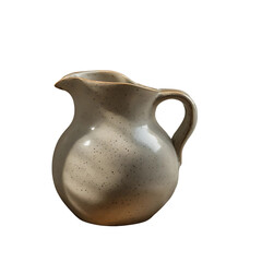 old jug isolated on white.