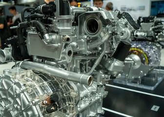 Display of Electric Vehicle Engine Structure