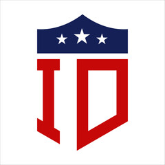 Patriotic ID Logo Design. Letter ID Patriotic American Logo Design for Political Campaign and any USA Event.